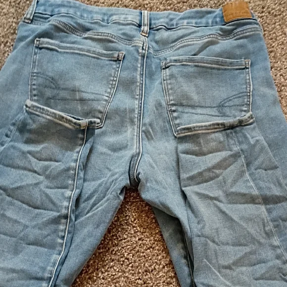 American Eagle Outfitters Women's Size 14short Light Blue Denim - Picture 5 of 5